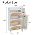 Modern Minimalist Rattan Shoe Cabinet