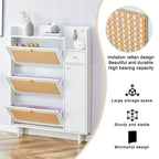 Modern Minimalist Rattan Shoe Cabinet