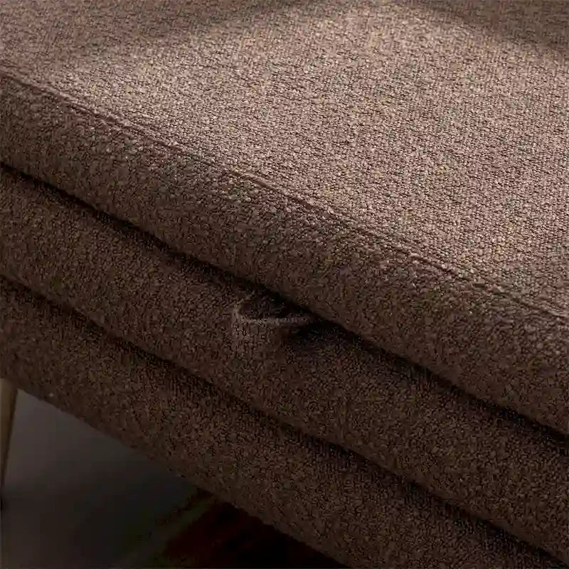 Textured Fabric Storage Bench with Wood Legs - Bedroom & Living Room