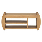 Multi Functional Storage Bench With Hidden Compartment And Open Shelf
