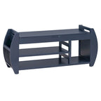 Multi Functional Storage Bench With Hidden Compartment And Open Shelf