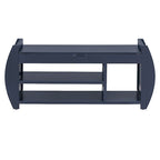 Multi Functional Storage Bench With Hidden Compartment And Open Shelf