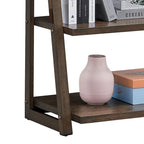 5-Tier Multifunctional Ladder Shelf with Wooden Frame, Can Be Used as Storage Rack, Suitable for Living Room Study and Office