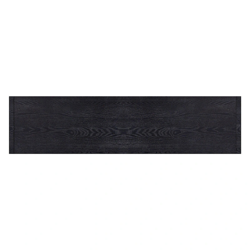 Four-Door Ash Veneer Cabinet Sideboard for Hallway, Entryway & Living Room
