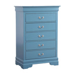 Traditional Cherry 5-Drawer Chest of Drawers - 33W x 18D x 48H, No Assembly
