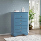 Traditional Cherry 5-Drawer Chest of Drawers - 33W x 18D x 48H, No Assembly