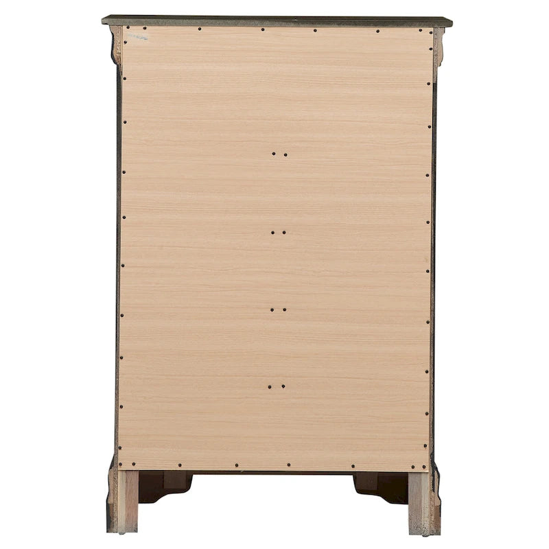 Traditional Cherry 5-Drawer Chest of Drawers - 33W x 18D x 48H, No Assembly