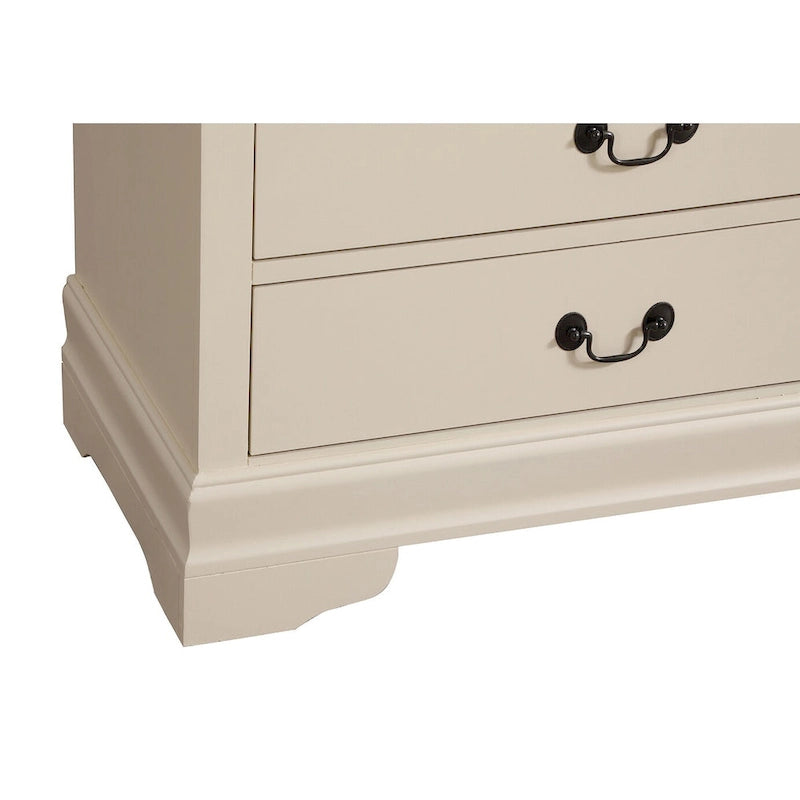 Traditional Cherry 5-Drawer Chest of Drawers - 33W x 18D x 48H, No Assembly
