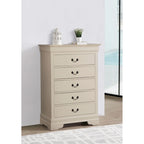 Traditional Cherry 5-Drawer Chest of Drawers - 33W x 18D x 48H, No Assembly