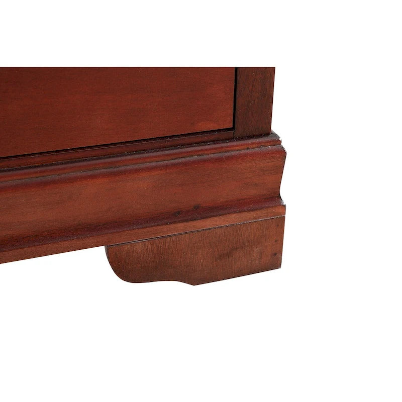 Traditional Cherry 5-Drawer Chest of Drawers - 33W x 18D x 48H, No Assembly
