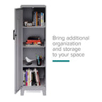 53.38H 4 Shelf Vented Door Storage Locker Cabinet