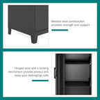 53.38H 4 Shelf Vented Door Storage Locker Cabinet