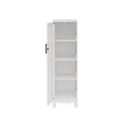 53.38H 4 Shelf Vented Door Storage Locker Cabinet