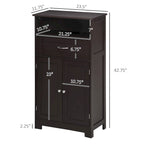 Modern Freestanding Bathroom Storage Cabinet with Drawer & Adjustable Shelf
