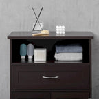 Modern Freestanding Bathroom Storage Cabinet with Drawer & Adjustable Shelf