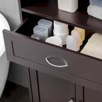 Modern Freestanding Bathroom Storage Cabinet with Drawer & Adjustable Shelf