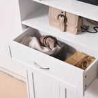 Modern Freestanding Bathroom Storage Cabinet with Drawer & Adjustable Shelf
