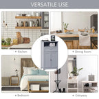 Modern Freestanding Bathroom Storage Cabinet with Drawer & Adjustable Shelf