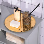 Modern Freestanding Bathroom Storage Cabinet with Drawer & Adjustable Shelf