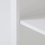 White Manufactured Wood Space-saving Bathroom Storage Cabinet