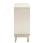 3 Door Mirrored Buffet Cabinet with Silver Handle - N/A