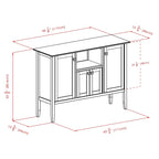 Coffee Buffet Cabinet - 46W x 15.75D x 33.6H