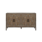 59.8in Vintage 4 Door Wooden Sideboard Living Room Entryway Cabinet
