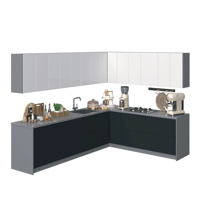 Kitchen Black Cabinet - 10Ft Wide - 94x120