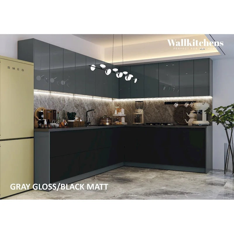 Kitchen Black Cabinet - 10Ft Wide - 94x120