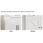 47.95" Farmhouse Buffet Cabinet Sideboard with 2 Drawers & 4 Doors - White