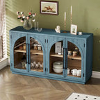 Retro 4-Door Large Storage Sideboard