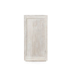 72" Whitewash Four Door Sideboard - Oak & Acacia Wood, Adjustable Shelves