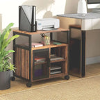 Mobile Printer Stand with Socket & USB Ports