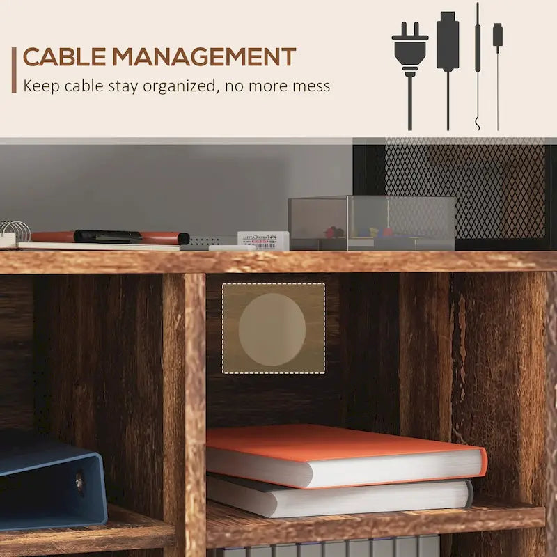 Mobile Printer Stand with Socket & USB Ports