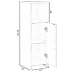 Tall Freestanding Bathroom Vanity Linen Tower Organizer Cabinet