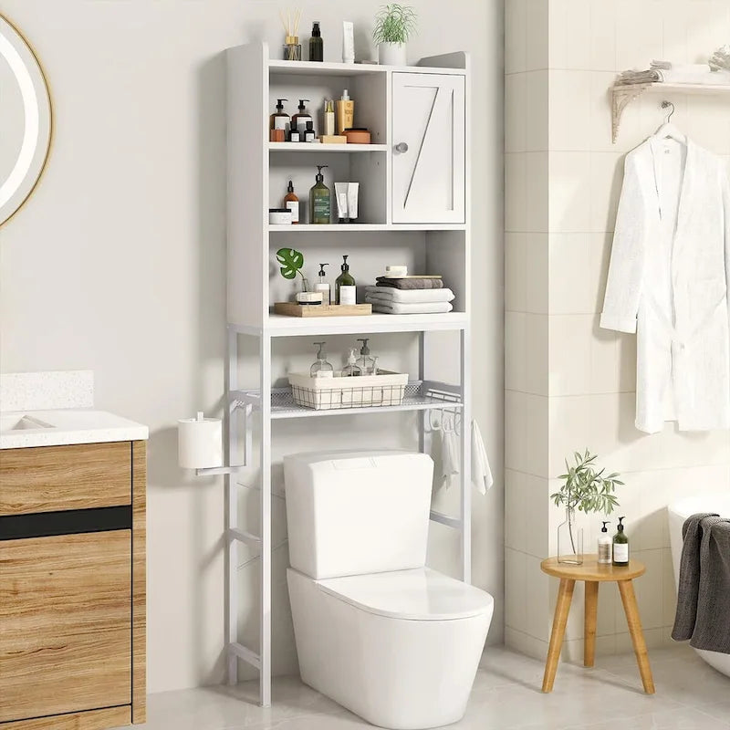 Wooden Over-the-Toilet Bathroom Storage Cabinet