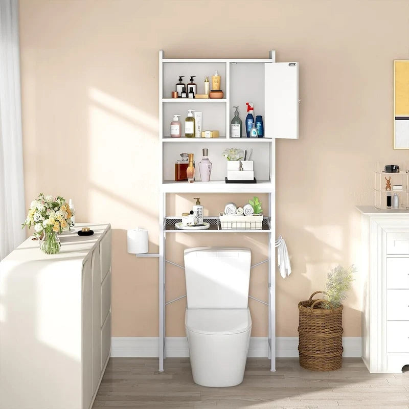 Wooden Over-the-Toilet Bathroom Storage Cabinet