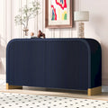 4-door Cabinet with Adjustable Shelves for Living Room