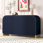 4-door Cabinet with Adjustable Shelves for Living Room