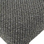 Bowtie Charcoal Textured Fabric Bench with Bronze Legs - 18H x 72.5W x 20D