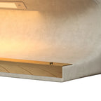 37W Entryway Bench Leather Upholstered Ottoman with LED